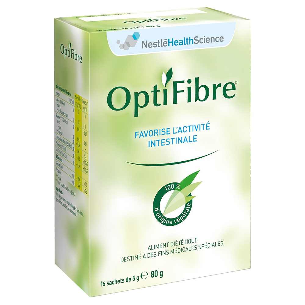Nestlé Optifibre Favorece La Actividad Intestinal 16 Sticks De 5g