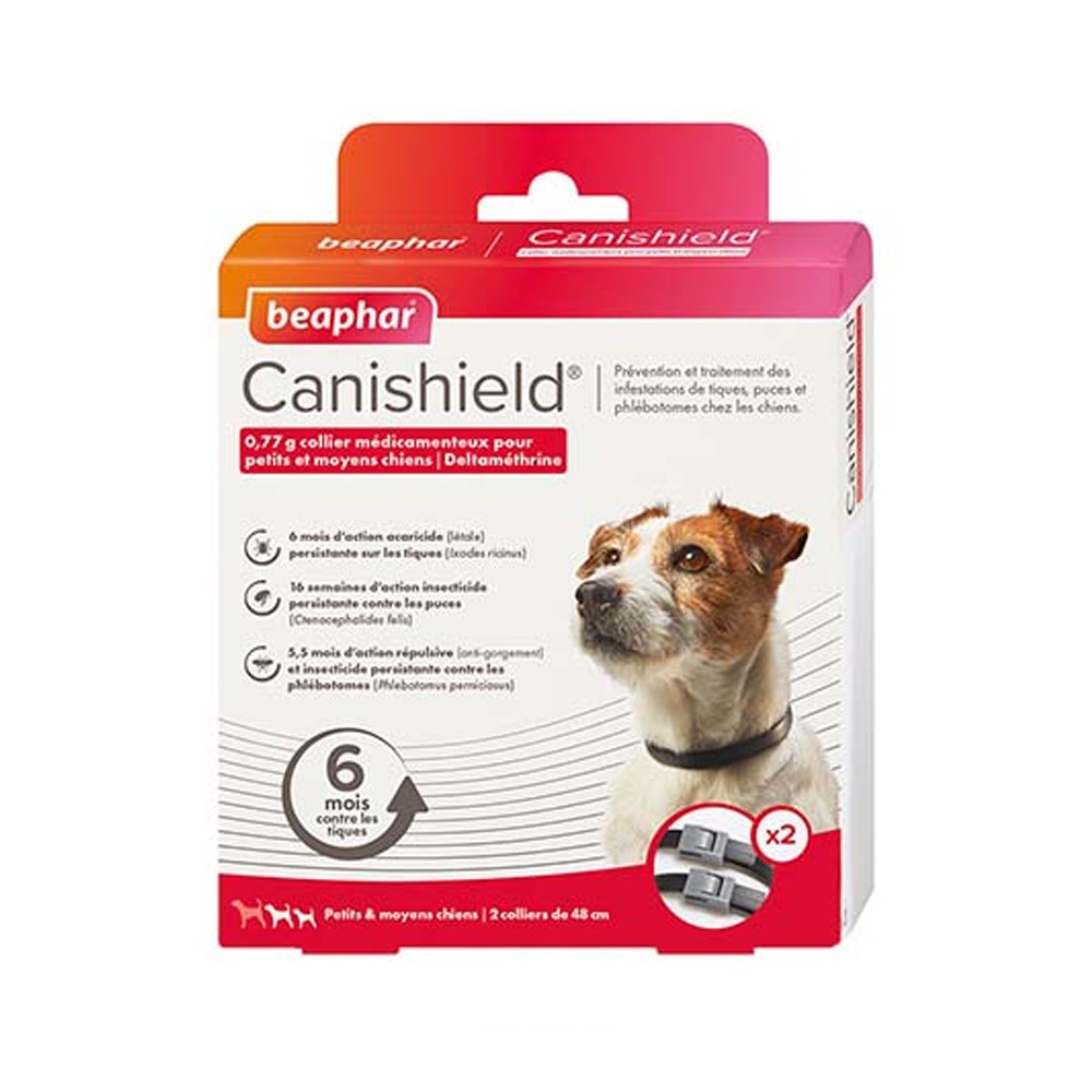 Beaphar Canishield Collar Medicado Para Perros Pequeños Y Medianos X2
