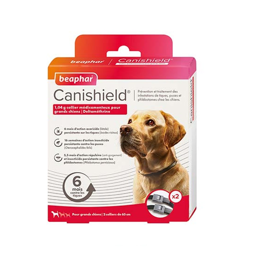 Beaphar Canishield Collar Medicinal Perros Grandes x2