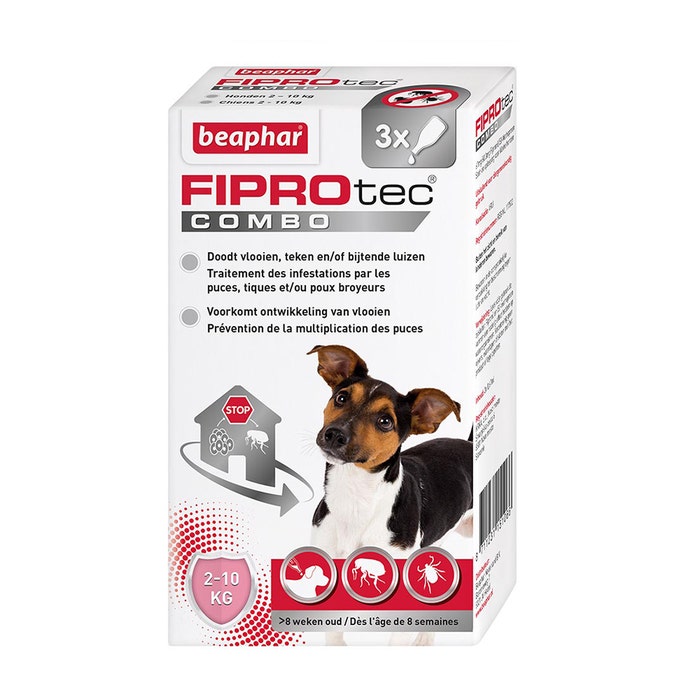 Fiprotec Combo Pipetas antiparasitarias para perros pequeños 2 A 10 kg Beaphar
