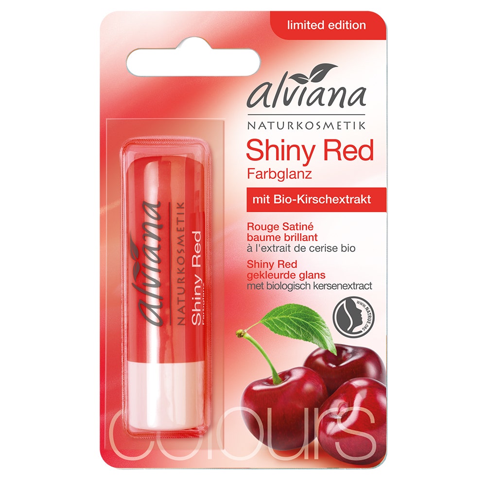 Alviana Bálsamo labial brillante con extracto de cereza bio 4,5 g
