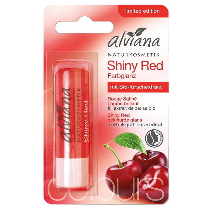 Bálsamo Brillo Rojo Con Extracto De Cereza Ecológico 4.5g Alviana