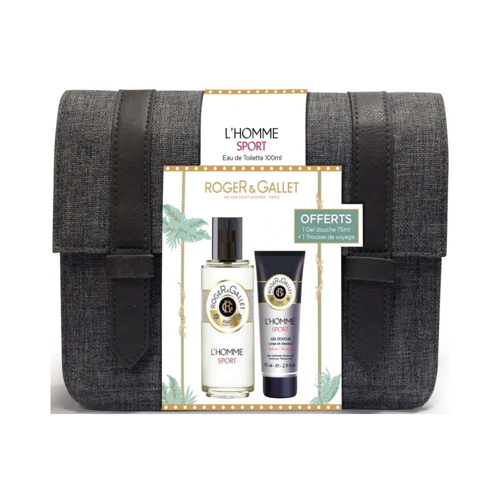 Roger & Gallet Coffret Eau De Toilette L'homme Sport + Gel Douche L'homme Offert 100ml