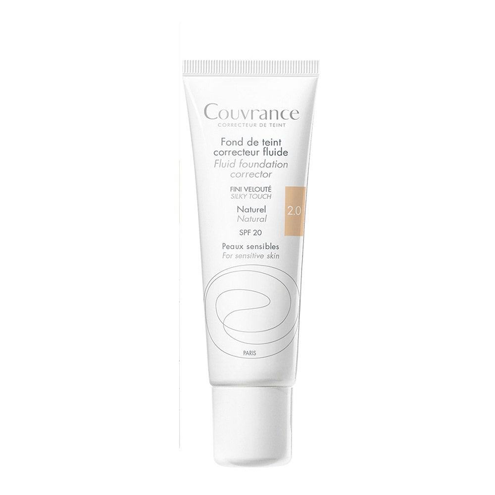 Avène Couvrance Base de maquillaje correctora fluida acabado aterciopelado SPF20 pieles sensibles 30 ml
