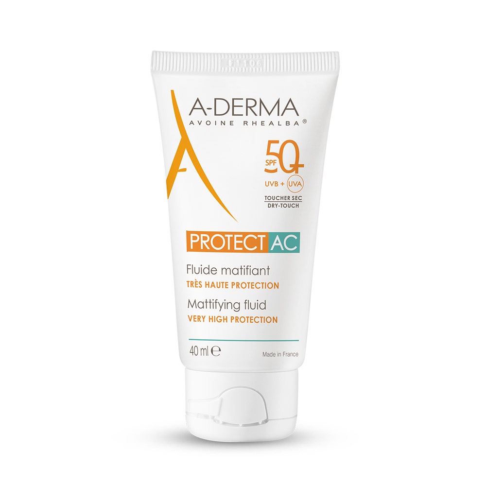 A-Derma Protect Fluido matificante protección muy alta SPF50+ 40ml