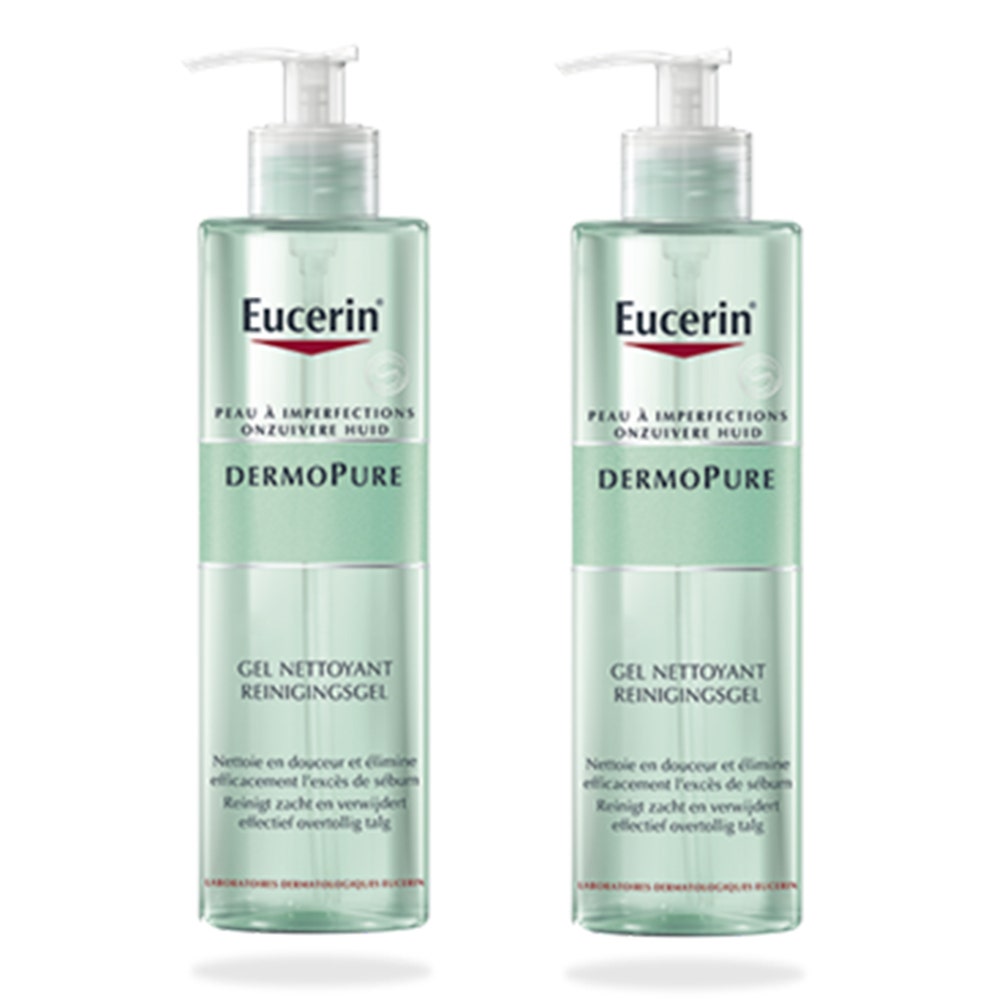 Eucerin Dermopure Duo Gel Limpiador Pieles Con Imperfecciones 2x400ml