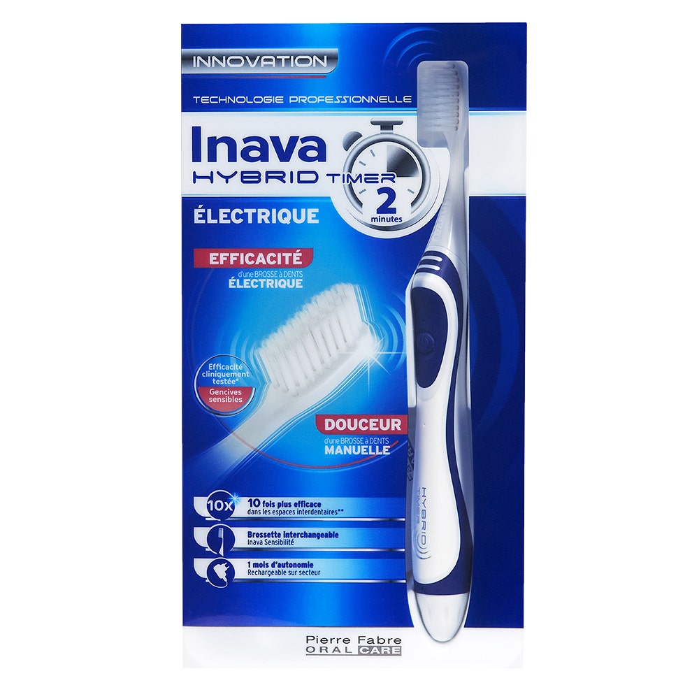 Inava Hybrid Hybrid Timer 2 Minutos Cepillo De Dientes Hibrido Manual Y Electrico