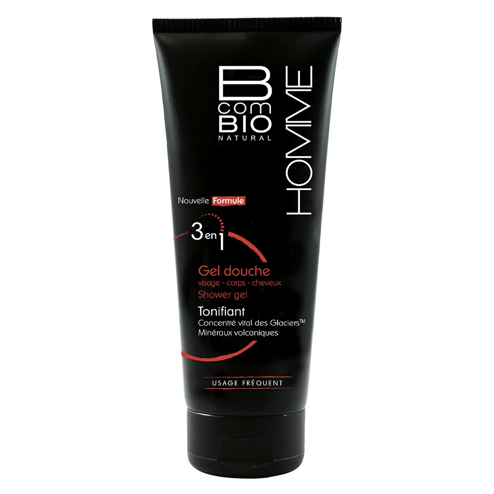 Bcombio Homme Gel De Ducha 3 En 1 Tonificante Cuerpo, Rostro Y Cabello Bio 200ml