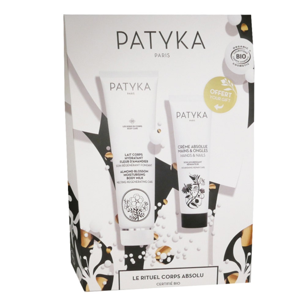 Patyka Cofre Ritual Absoluto Cuerpo Leche Corporal Hidratante Bio + Crema Absolue Manos Y uñas Bio Gratis 150 ml