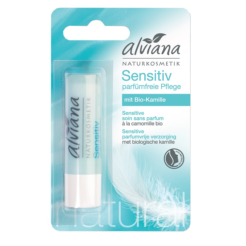 Alviana Bálsamo labial Sensitive de Camomila sin perfume 4,5g