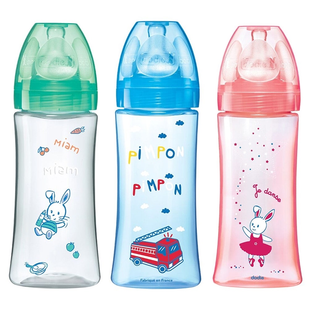 Dodie Biberon Iniciacion+ Flujo 3 Anticolicos 6+ Meses 330ml