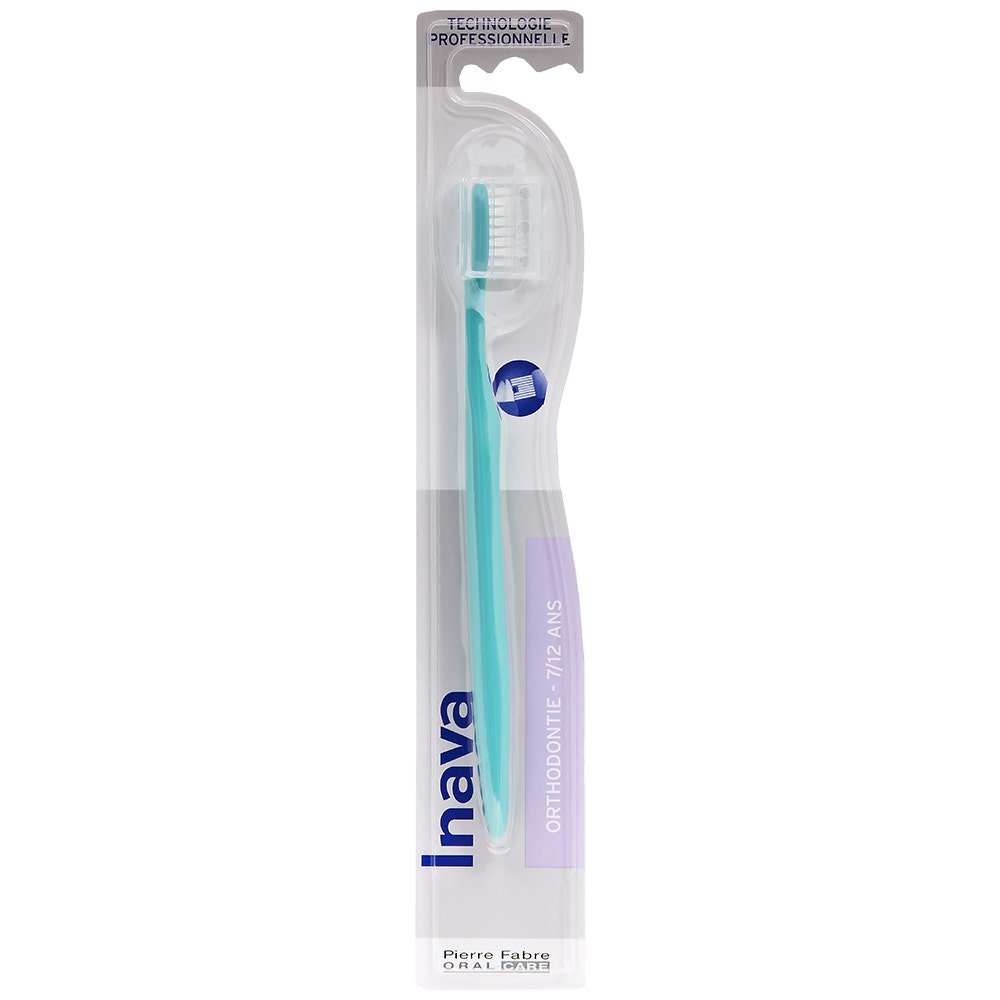 Inava Cepillo de dientes de ortodoncia 7-12 años