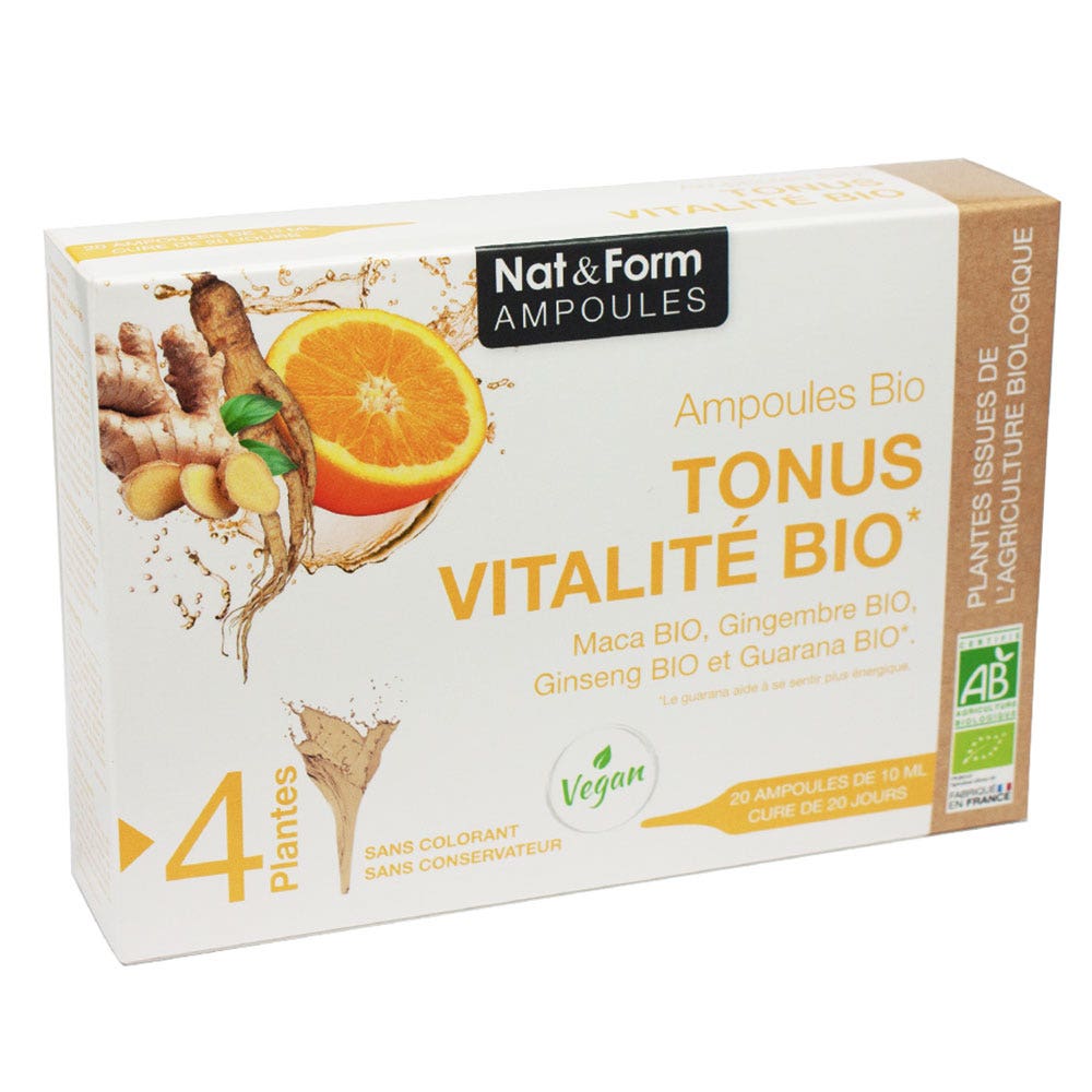 Nat&Form Nat&form Energia Y Vitalidad Bio 20 Ampollas 20 ampoules