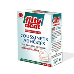 Fitty Dent Coussinets Adhesifs Professionnels Fixation Extra Forte x15