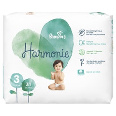 Pampers Harmonie Harmonie Pañales Talla 3 6- 31 Unidades 6 à 10 kg 10 kg