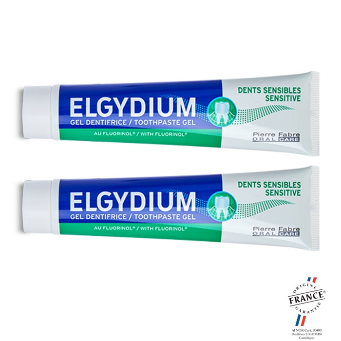 Elgydium Dentífrico dientes sensibles con fluorinol 2x75ml