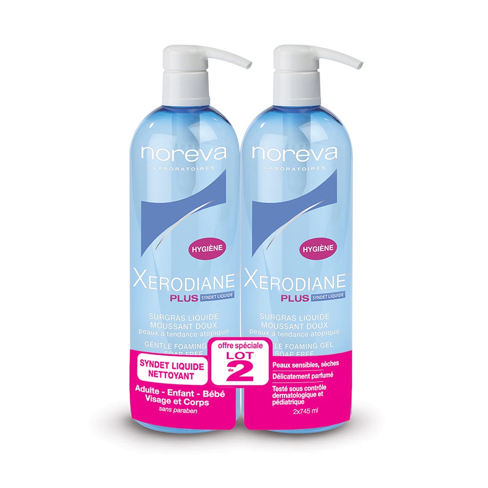 Noreva Xerodiane Plus Gel Liquido Suave 2x754 ml