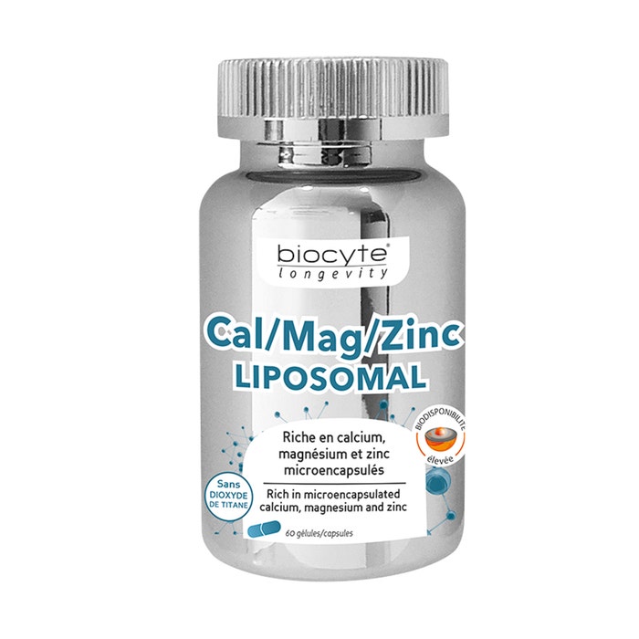 Biocyte Cal/mag/zinc Liposomal 60 Capsulas