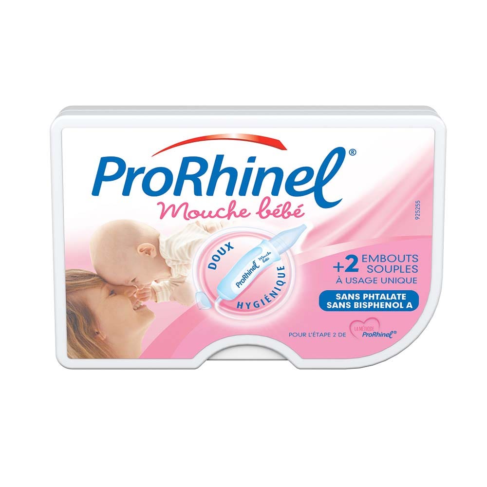 Prorhinel Novartis Descongestion Bebe Ergonomico + 2 Canulas Desechables
