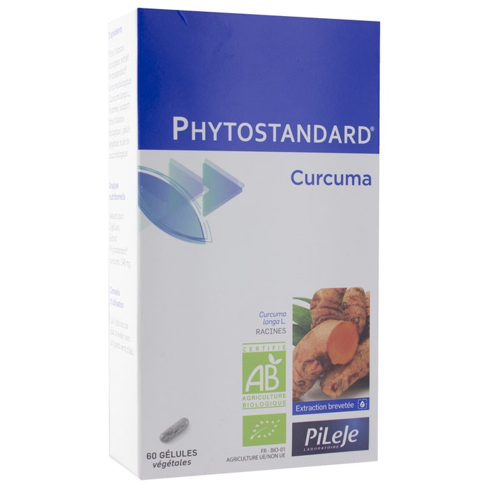 Phytostandard Curcuma Bio 60 Capsulas 60 gélules Phytostandard Pileje