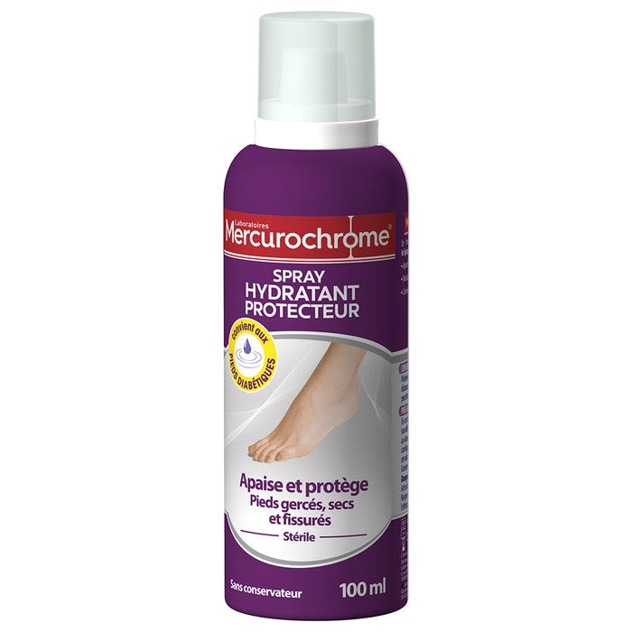 Spray Hidratante Protector Para Los Pies 100 ml Mercurochrome