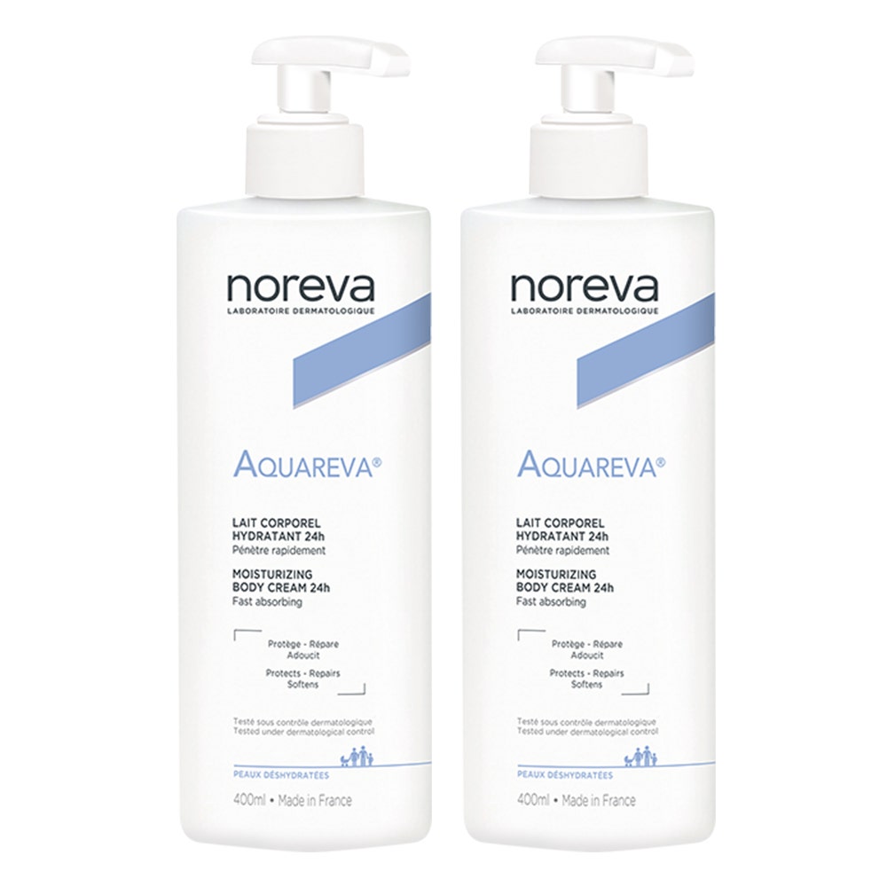 Noreva Aquareva Loción corporal hidratante pieles deshidratadas 2x400 ml