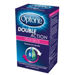 Optone Doble Accion Ojos Secos Hidrata Y Lubrica 10 ml
