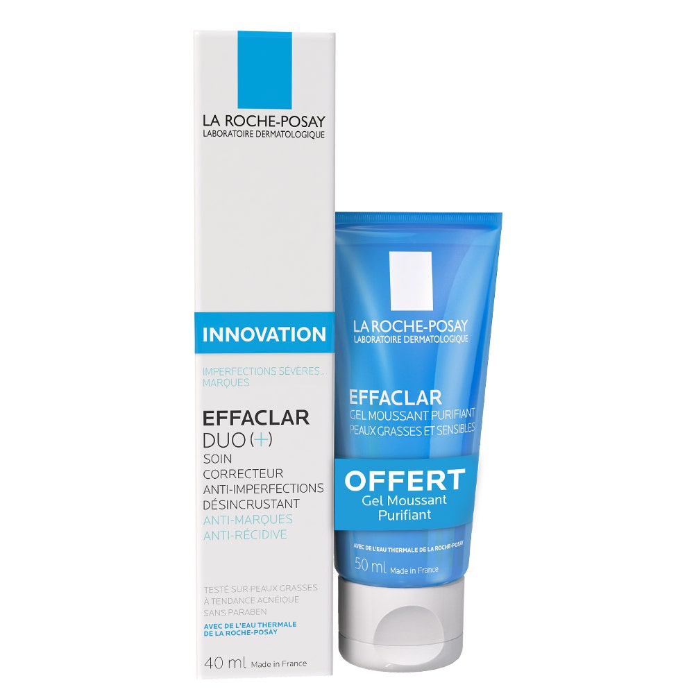 La Roche-Posay Effaclar Tratamiento antiimperfecciones 40ml gel limpiador gratis 50ml 40ml
