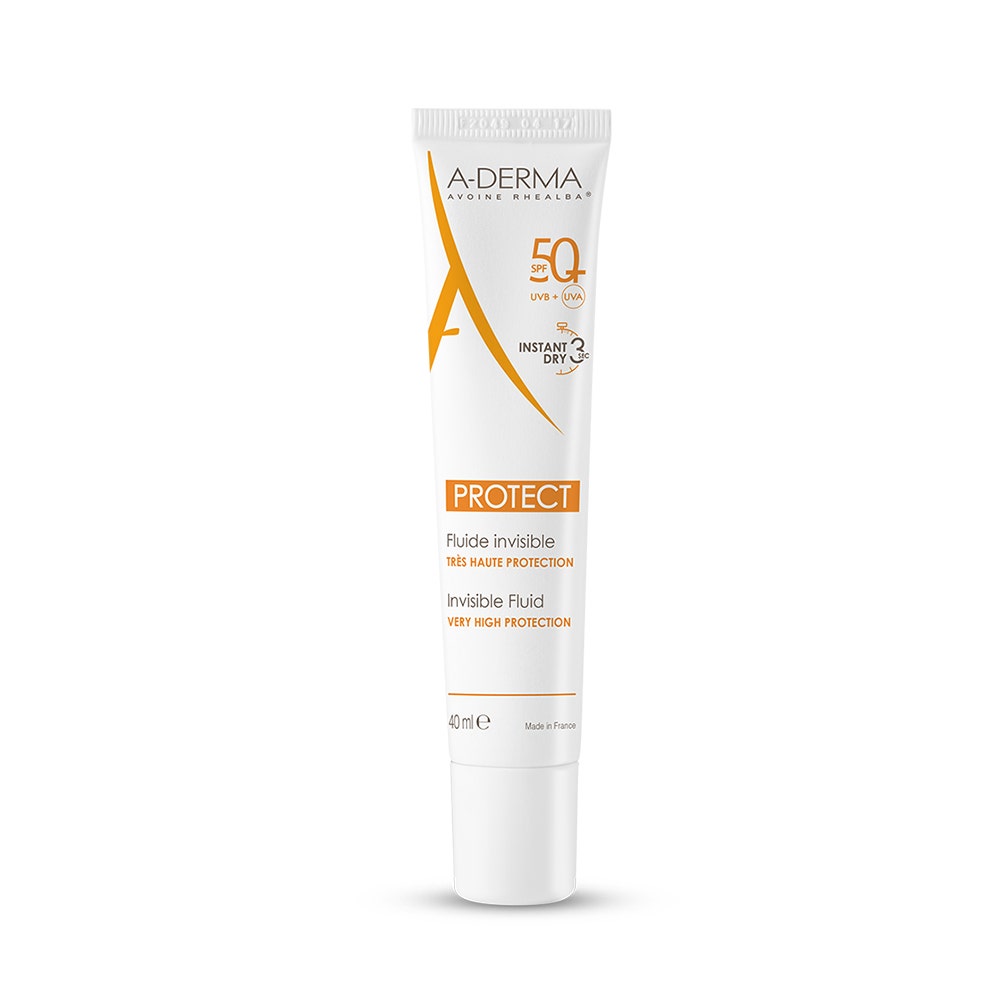 A-Derma Protect Protect fluido invisible SPF50+ pieles frágiles mixtas y grasas 40ml