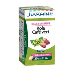 Juvamine Café Verde de Kola 30 Comprimidos