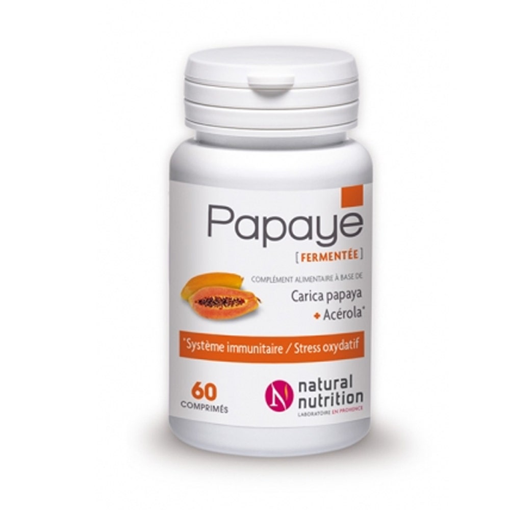 Natural Nutrition Papaya Fermentada 60 Comprimidos