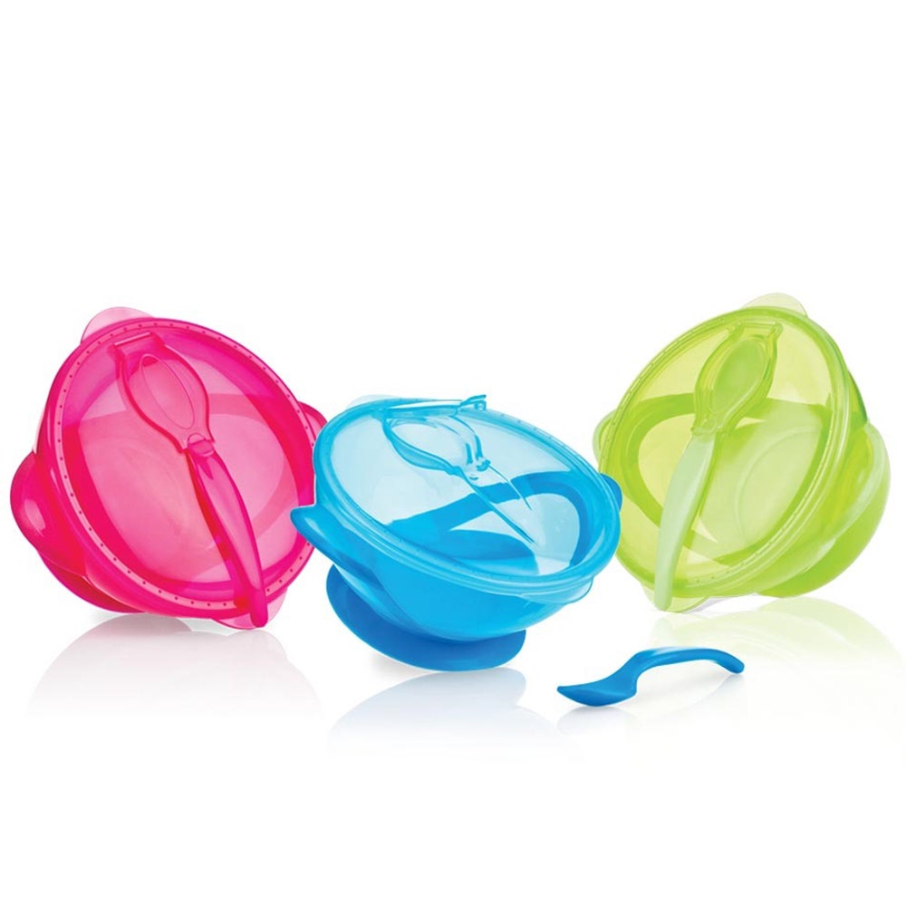 Nuby Bol Con Ventosa Y Cuchara A Partir De 6 Meses