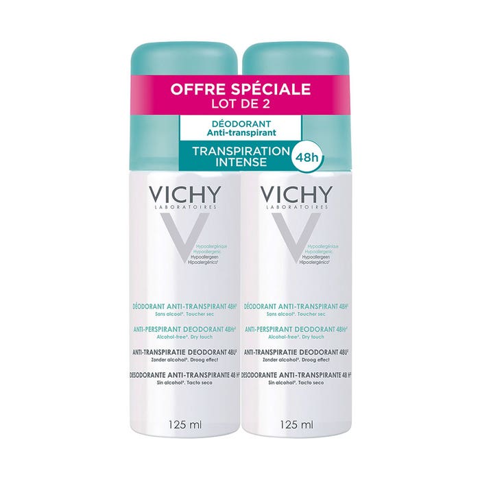 Vichy Déodorant Desodorante antitranspirante spray Spray 2x125ml