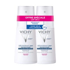 Vichy Déodorant Desodorante frescor extremo 24h Spray 2x100ml