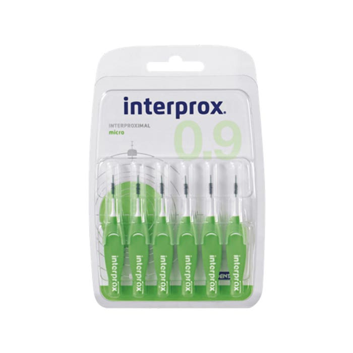 0.9mm Micro cepillos interdentales X6 Interprox
