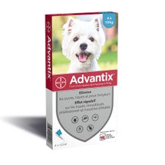 Advantix Pipetas Para Perros Pequenos De 4 A X4 de 4 a 10 kg 10kg