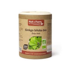 Nat&Form Ginkgo Biloba Bio 200 Cápsulas Nat&form 200 Gélules