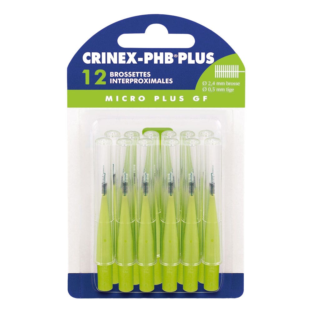 Crinex Cepillos interdentales Micro Gf Phb Plus de 2,4 mm x12