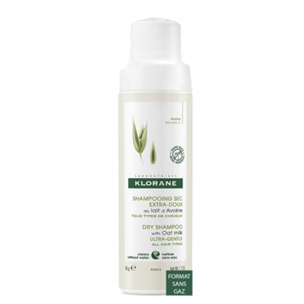 Klorane Leche de Avena Champú seco extra suave sin gas todo tipo de cabello 50g