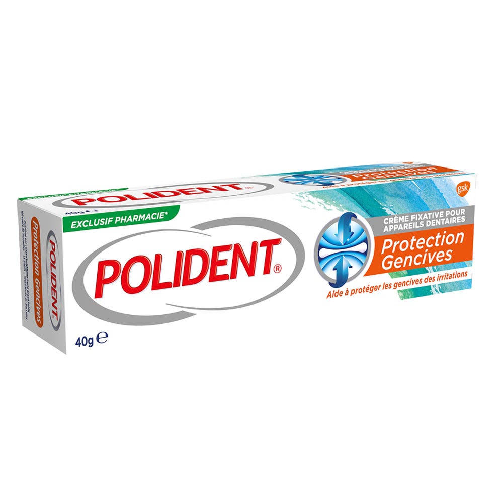 Polident Crema Fijadora Para Dentaduras Proteccion Encias 40g