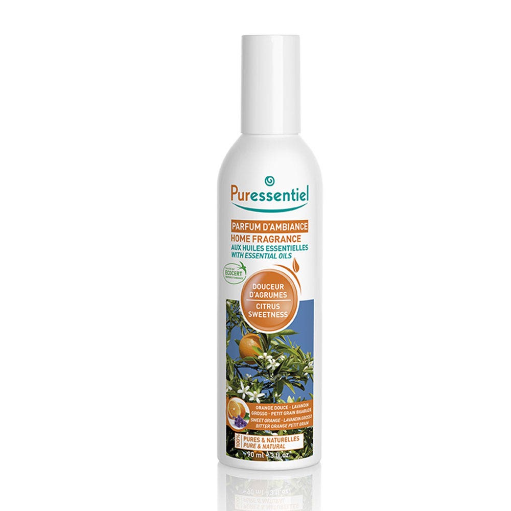 Puressentiel Difusión Spray Ambientador Suavidad Citricos 90 ml