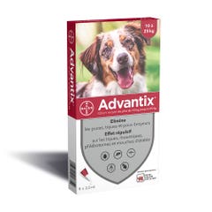 Advantix Pipetas Para Perros Medianos De 10 A X6 25kg