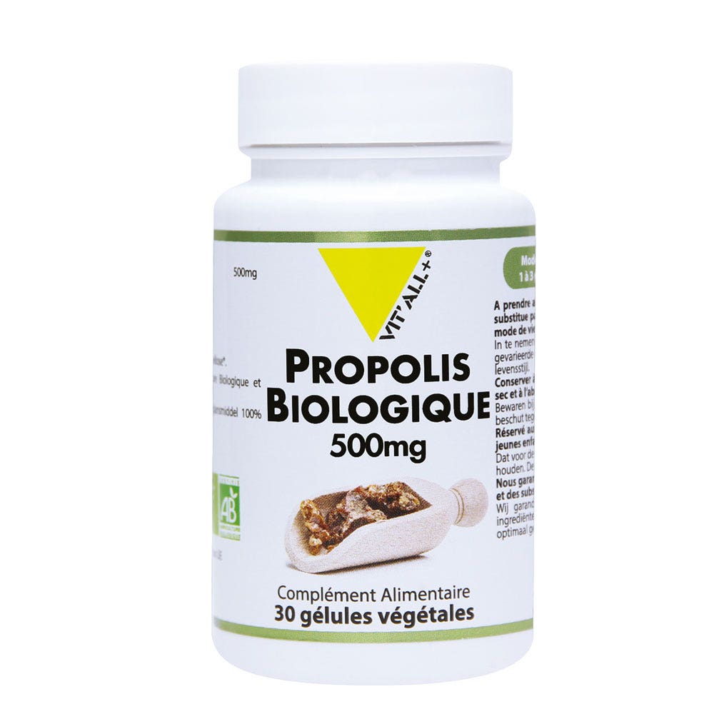 Vit'All+ Propóleo Purificado Bio 30 Cápsulas 500mg