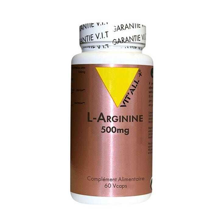 Aminoácido L-arginina 500 mg 60 cápsulas Vit'All+