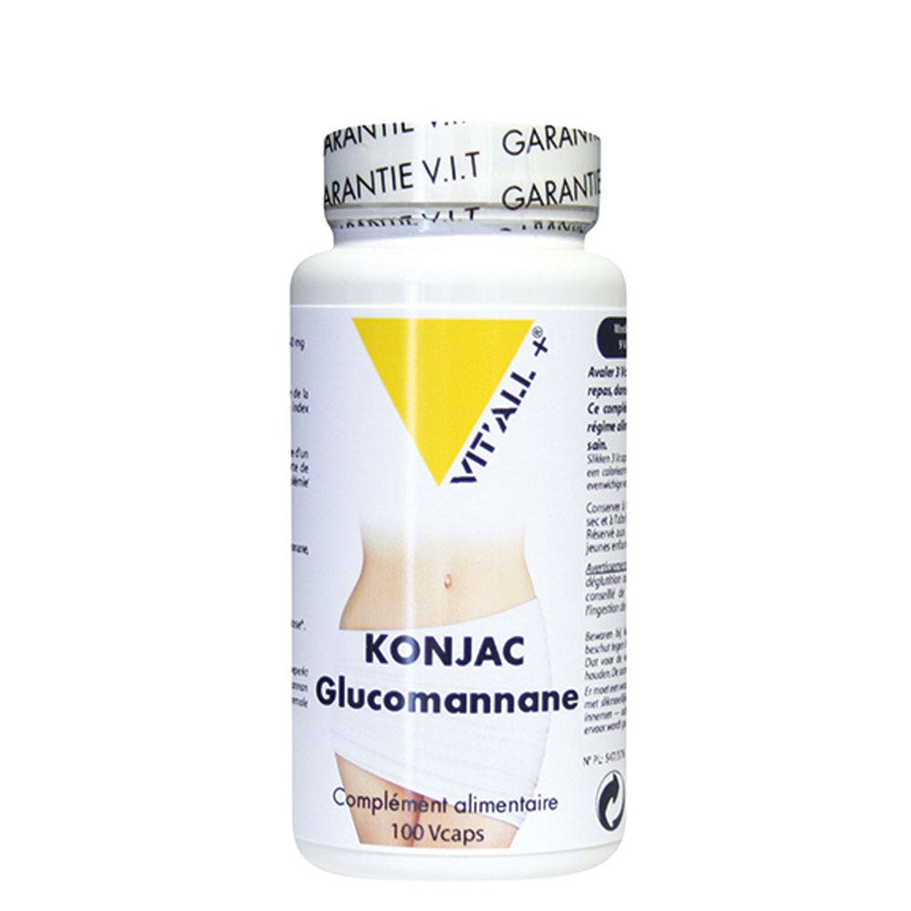 Vit'All+ Glucomanano de konjac 500 mg 100 cápsulas
