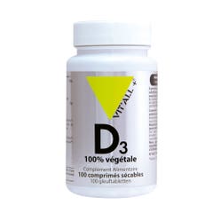 Vit'All+ Planta de vitamina D3 100 comprimidos