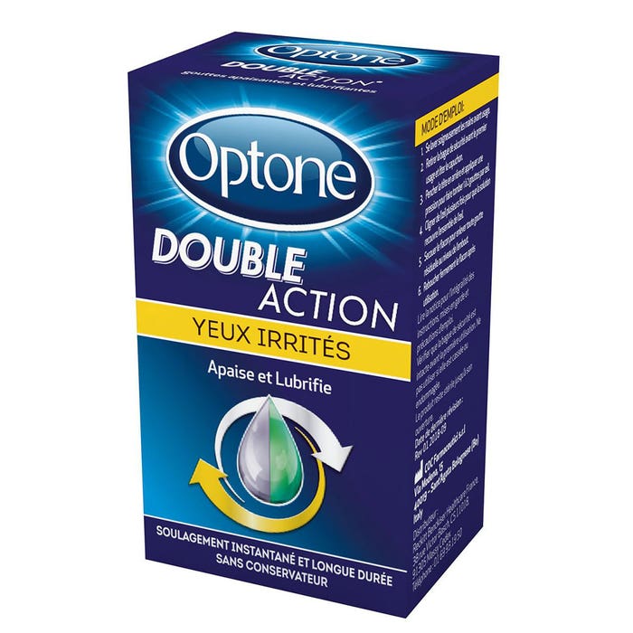 Gotas para ojos irritados de doble acción 10 ml Optone