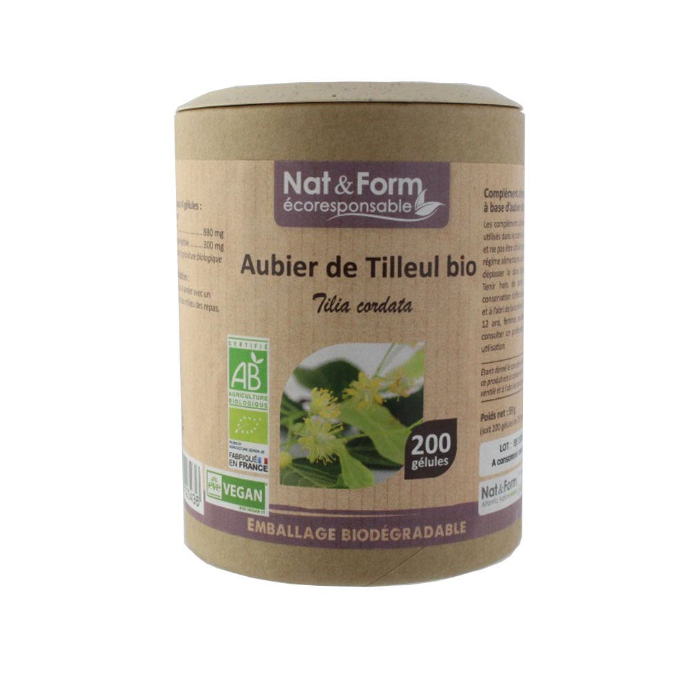 Nat&Form Albura De Tilo Bio x 200 Cápsulas