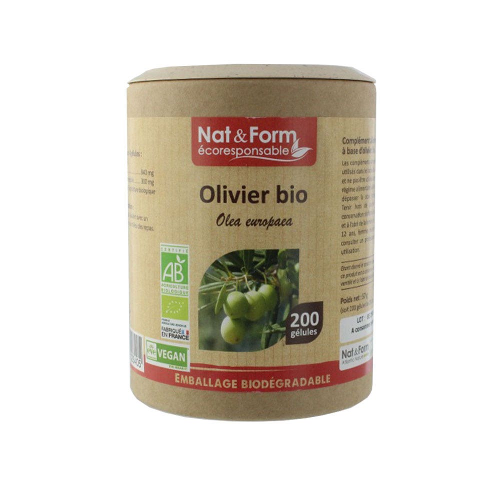 Nat&Form Olivo Bio 200 Cápsulas