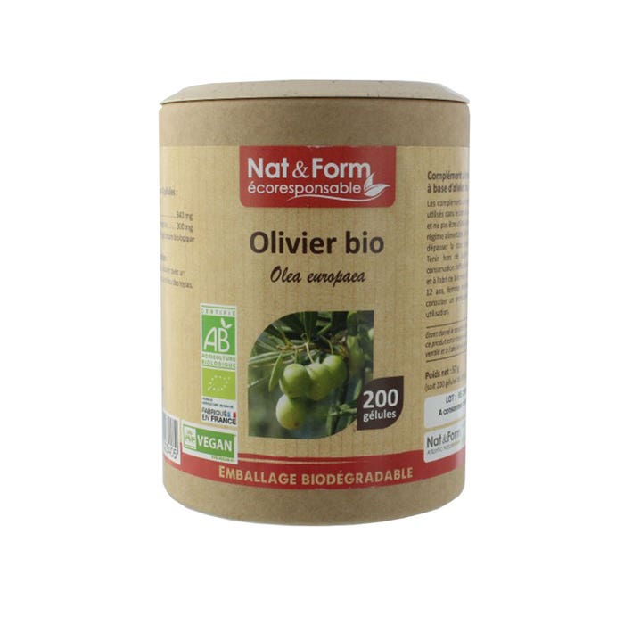 Nat&Form Olivo Bio 200 Cápsulas